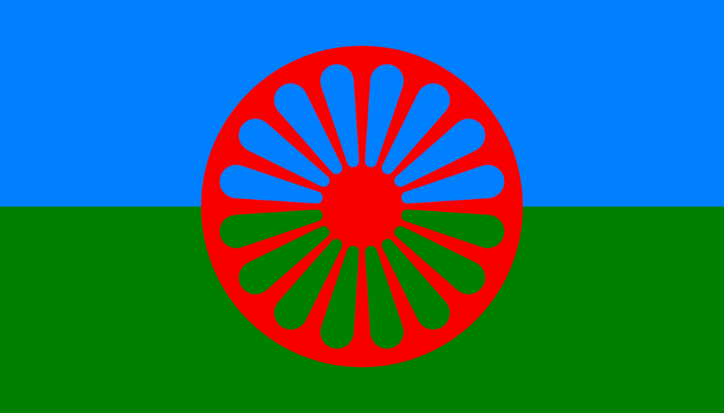 Romani flag created in 1933 and accepted by the 1971 World Romani Congress